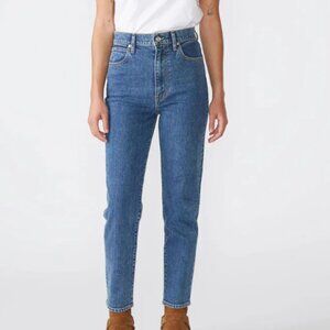 Slvrlake Beatnik Jeans, High Rise Straight Crop, 26, LIKE NEW, in Forever Blue